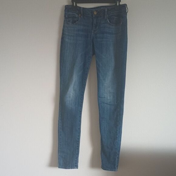 American Eagle Outfitters Denim - American Eagle Outfitters Skinny Stretch Jeans Women's Size 4 Long Low Rise Y2K